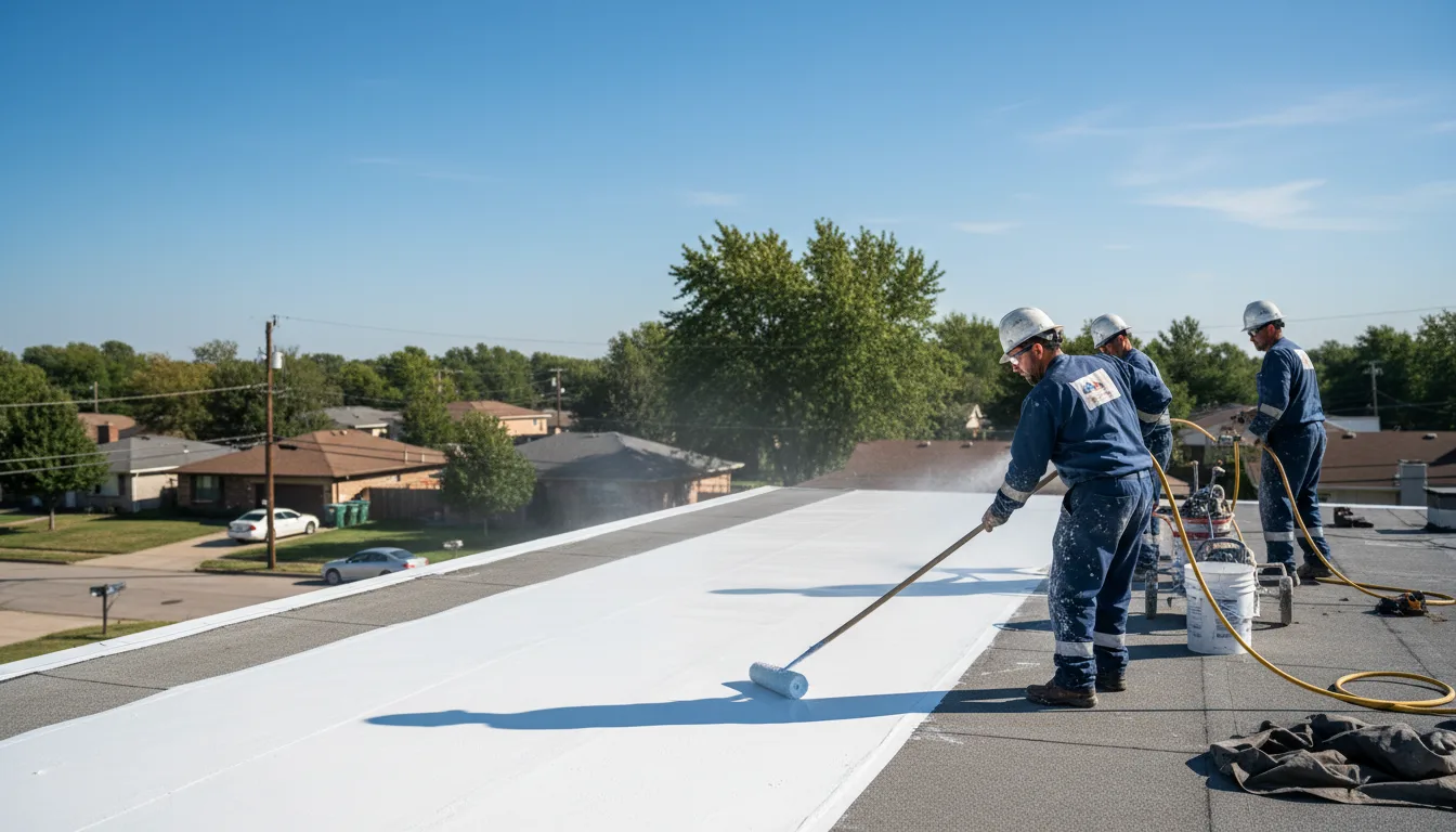 Commercial roof coating in Broadview, MT near me